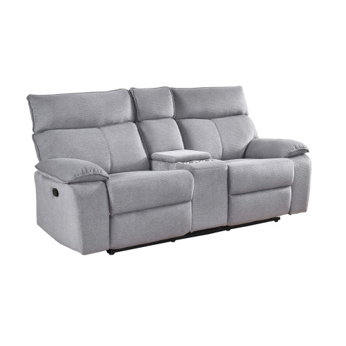Oxford Fabric Reclining Loveseat